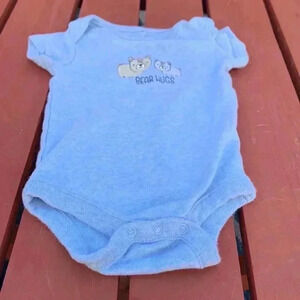 Five for 25 George  light blue, soft cotton onesie